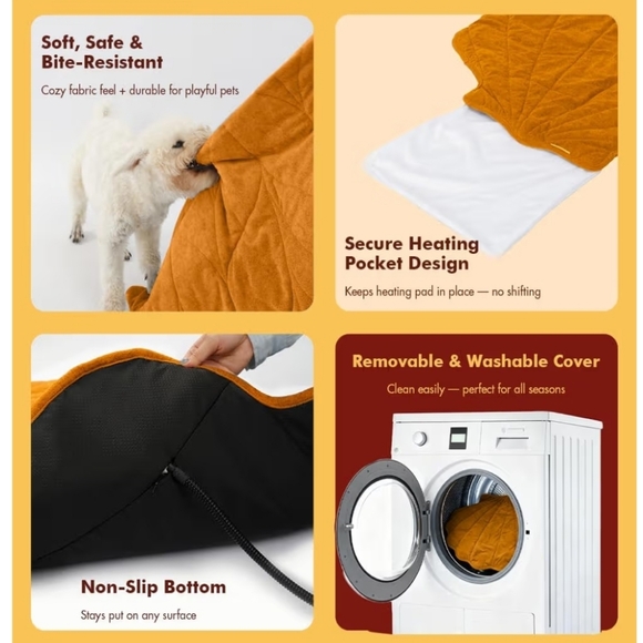 Vagascape Large Pet Heating Pad Waterproof Electric Heated Pet Bed - Picture 5 of 16